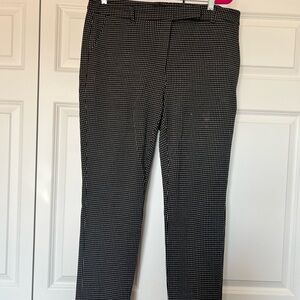 White House Black Market Black and White Patterned Pants